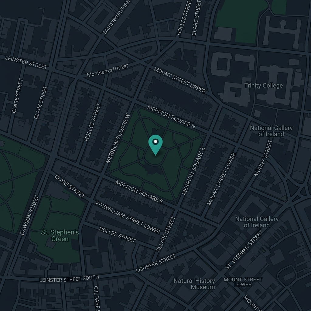 Map showing Perpact office location at Merrion Square, Dublin 2